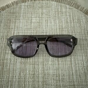 Gray Tinted Aviator Sunglasses
